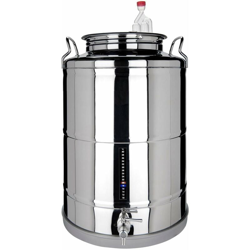 Fermentatore inox professionale per birra artigianale, Fondo Piano con tappo a vite -55 Lt precio