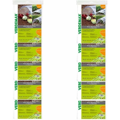 Verdemax 10 pezzi telo di protezione & forzatura in pe trasparente ciascuno metri 2x5