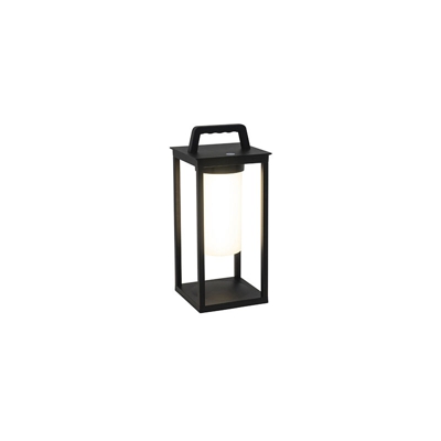 Lampada da tavolo denlu - Moderno - Alluminio,Plastico - Nero - Allungato Non sostituibile Max. x 3 Watt - Qazqa