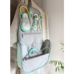 Beaba Borsa da Toilette da Appendere per Neonati 9 pz Menta - Verde en oferta