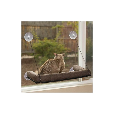 Cuscino da davanzale deluxe con bordo per gatto EZ Kitty Sill Deluxe with Bolster | Cuccia da finestra per gatti - K&h Pet