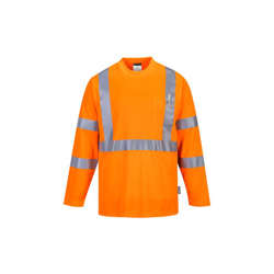 Portwest - T-Shirt con taschino manica lunga ad alta visibilità | Small - Orange - NEUTRO (SENZA PERSONALIZZAZIONE) - Orange precio