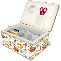 Cesto per Cucire, Kit da Cucito, 24 x 17,5 x 13 cm, Kit da cucito colore arancione, Dimensione: 24 x 17,5 x 13 cm características