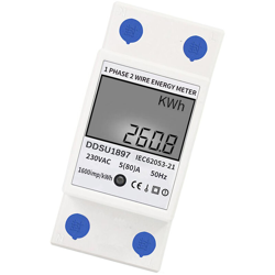 Asupermall - Contatore di energia digitale monofase su guida DIN elettrico Contatori di elettricit características