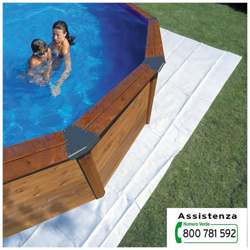 Tappeto Poliestere Per Piscina Ovale, 110 Gr / Mq, Protezione Terreno Tappeto Fondo In Feltro P precio