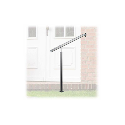 Corrimano, Interni ed Esterni, 80x90 cm, Staffe e Tasselli in Metallo per Montaggio a Parete, Acciaio Inox, Argento, 800 mm - Relaxdays precio