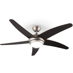 Klarstein Bolero Ventilatore a Soffitto 2in1 134cm Luce 55W Pale in Noce Telecomando características