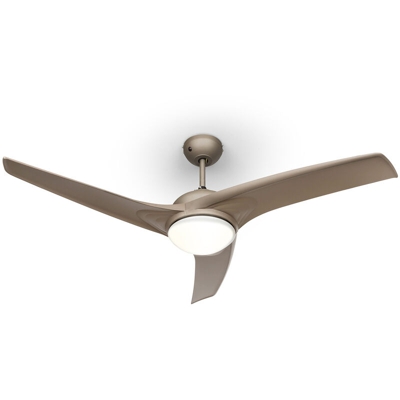 Klarstein Figo Ventilatore da Soffitto 52' 55W Lampadario 2x42W Telecomando titanio