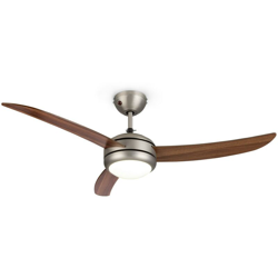 Klarstein El Paso Ventilatore e Lampadario da Soffitto 10.344m³/h Effetto Rovere Scuro precio