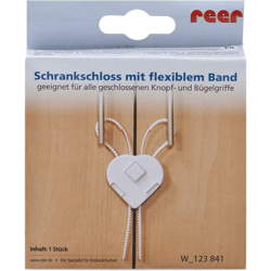 Reer - 1 Lucchetto Per Armadi Con Maniglie Bianco en oferta