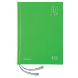 Diario 16 Mesi 13X17,8 Colore Verde Acido precio