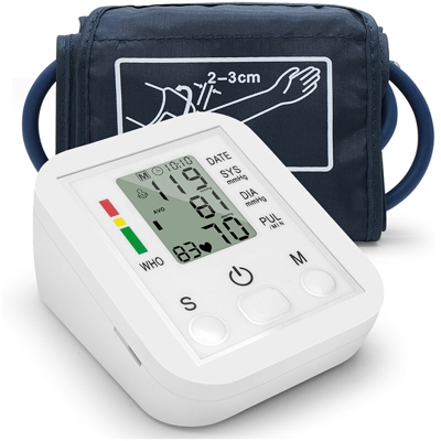 Visualizzazione del sfigmomanometro digitale + Tensiometre ha preciso polsino di misura