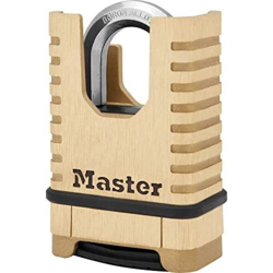 Master Lock M1177EURD Ottone Massiccio [Archetto Chiuso][Lucchetto a Combinazione] M1177EURD-antiruggine, ultraresistente e Impermeabile precio