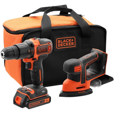 Black&decker - Black+Decker BCK23S1S-QW Trapano a percussione e levigatrice per Dettagli