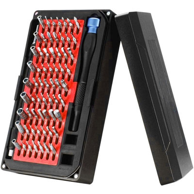 Asupermall - Cacciavite meccanico 76 pezzi Set di riparazione parziale Torx Safety Pentalobe Jis Tre punti per fotocamera Tablet PC