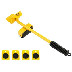 5 pezzi per mobili per impieghi gravosi sistema di spostamento strumento di sollevamento 4 slider pad facile da spostare giallo precio