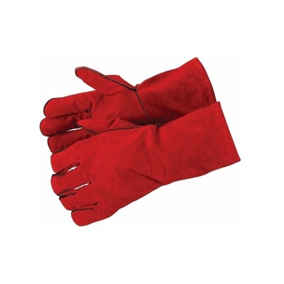 Grecoshop - Guanti da lavoro allungati anticalore (THT) in crosta di bovino superiore