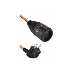 57036A - Prolunga 20 m 3 G1,5 mm femmina francese, Electralock dotato di un sistema di blocco che impedisce la sconnessione spina, colore: precio