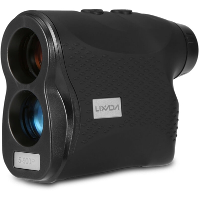 Telemetro del telescopio del telemetro laser Lixada Golf nero 5-900P