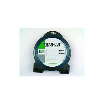 Ratioparts - Filo in Nylon con Taglio in Titanio, 3 mm, 44 m, Colore: Grigio