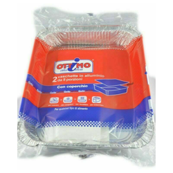 Ottimo - VASCHETTA ALLUMINIO CON COPERCHIO - 8 porzioni, pz.2 características