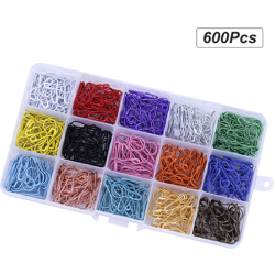 600Pcs / Boite 15 Couleurs Ampoule Securite Pins Ampoule Pins Avec Etui Quilting Ampoule Pins Avec L'Organisateur Boite De Rangement Pour Les en oferta