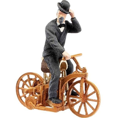 59917 H0 Mercedes Benz Carrozza da corsa Daimler con personaggio - Busch