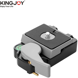 Sede con morsetto a sgancio rapido in lega di alluminio con piastra a sgancio rapido livella a bolla con interfaccia a vite 1/4 "3/8" nera precio