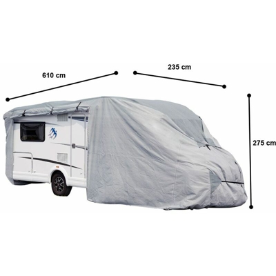 Harms - Copertura per camper protezione impregnata copertone cappa PP invernale garage gr. S 506039