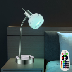 palla lampada da tavolo soggiorno vetro della lampada di lettura dimmer telecomando set incl. RGB lampade LED características