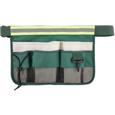 Cintura verde strisce riflettenti attrezzi da giardinaggio borsa da cintura borsa porta attrezzi