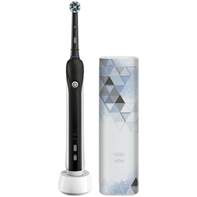 Oral-B PRO 1 - 750 Adulto Spazzolino rotante-oscillante Nero, Bianco