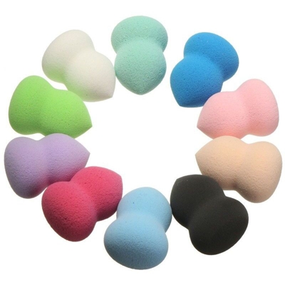 SET 2 PEZZI SPUGNA SPUGNETTA SPUGNETTE FONDOTINTA BLENDER TRUCCO VISO MAKE UP BLUSH POWDER PUFF colore casuale