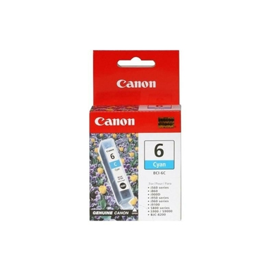 BCI-6C Cyan Ink Cartridge Originale Ciano - Canon