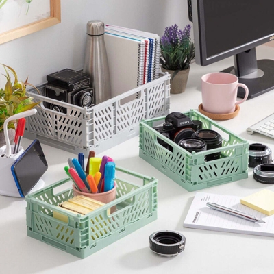 Set di 3 Scatole per Organizzazione Pieghevoli e Impilabili Boxtor - Innovagoods