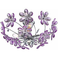 Etc-shop - 10,5W RGB LED cambiacolori plafoniera remoto acrilici fiori viola Dimmer características