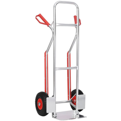 Carrello a Mano con Maniglie 49,5x45x118 cm in Alluminio 150 kg - Argento - Youthup precio