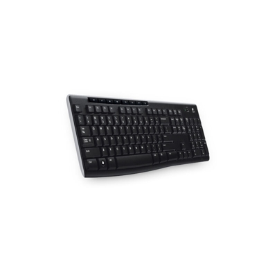 K270 tastiera RF Wireless AZERTY Francese Nero - Logitech