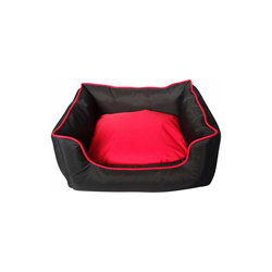 Cuccia Rettangolare Impermeabile per Cani, Nero/Rosso, Grande - Classic Pet Products características