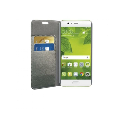 Phonix Custodia a Libro in Ecopelle Sparkling per Huawei P10 - Grigio Metallico