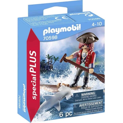 ® specialPLUS Pirata con zattera e squalo martello 70598 - Playmobil