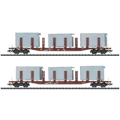 Kit di 2 vagoni a stanti H0 sistemi di bagno di DB AG 24141 - Trix H0