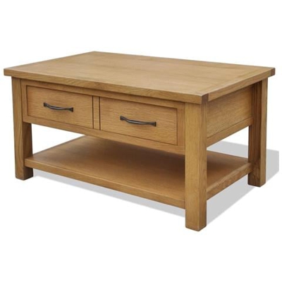 Tavolino da Caffè 88x53x45 cm in Massello di Rovere