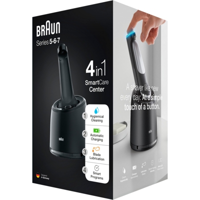 Stazione Di Pulizia SmartCare 4 In 1 Per Rasoio Elettrico Series 5, 6 E 7 (Nuova Generazione), Stazione di ricarica