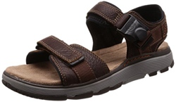 Clarks Un Trek Part, Sandali con Cinturino alla Caviglia Uomo, Marrone (Dark Tan Lea-), 44.5 EU características
