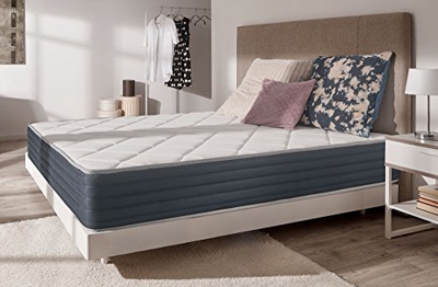 Naturalex | Aura | Materasso Matrimoniale 160x200 cm in Lattice e Memory | Doppio Strato Viscoelastico Alta Densità | Rigido | Ergonomico con Memoria 