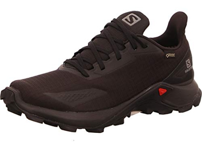 SALOMON Alphacross Blast GTX W, Scarpe con EnergyCell per Trail Running Donna, Nero (Black/Black/Black), 40 EU
