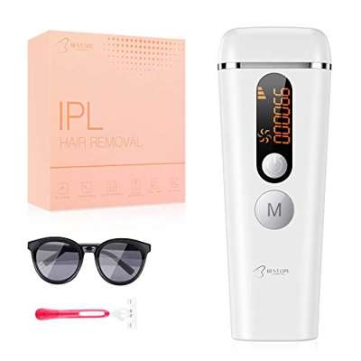 Bestope, depilazione permanente per depilazione indolore, dispositivo di depilazione professionale per corpo, viso, zona bikini e ascelle 999,999