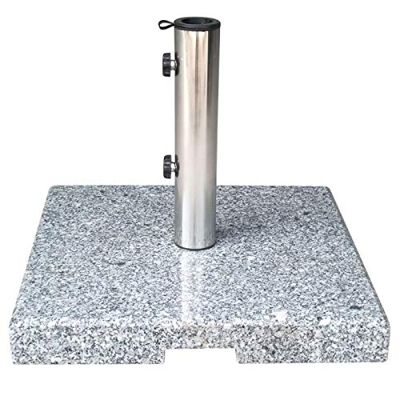 Due Esse Distribuzioni - Base Quadrata per ombrellone in Marmo 38/48 mm ∅