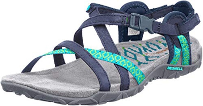 Merrell - Terran Lattice Ii, Sandali Donna, Blu (Blu navy), 37 EU